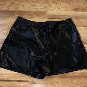 Zara Women's Leather Shorts